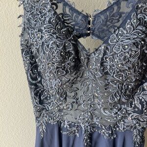 NWT JJ’s House Navy Beaded Mini Formal Dress Size Small